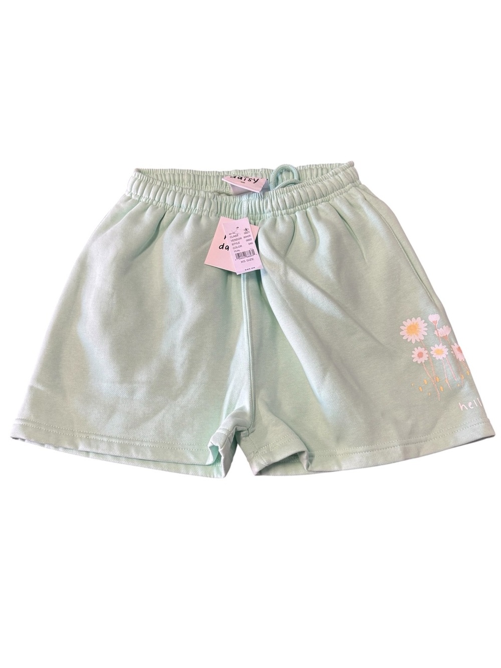 Light Green High End Hello Daisy Casual Lounge Shorts NWT Women’s XS MINT